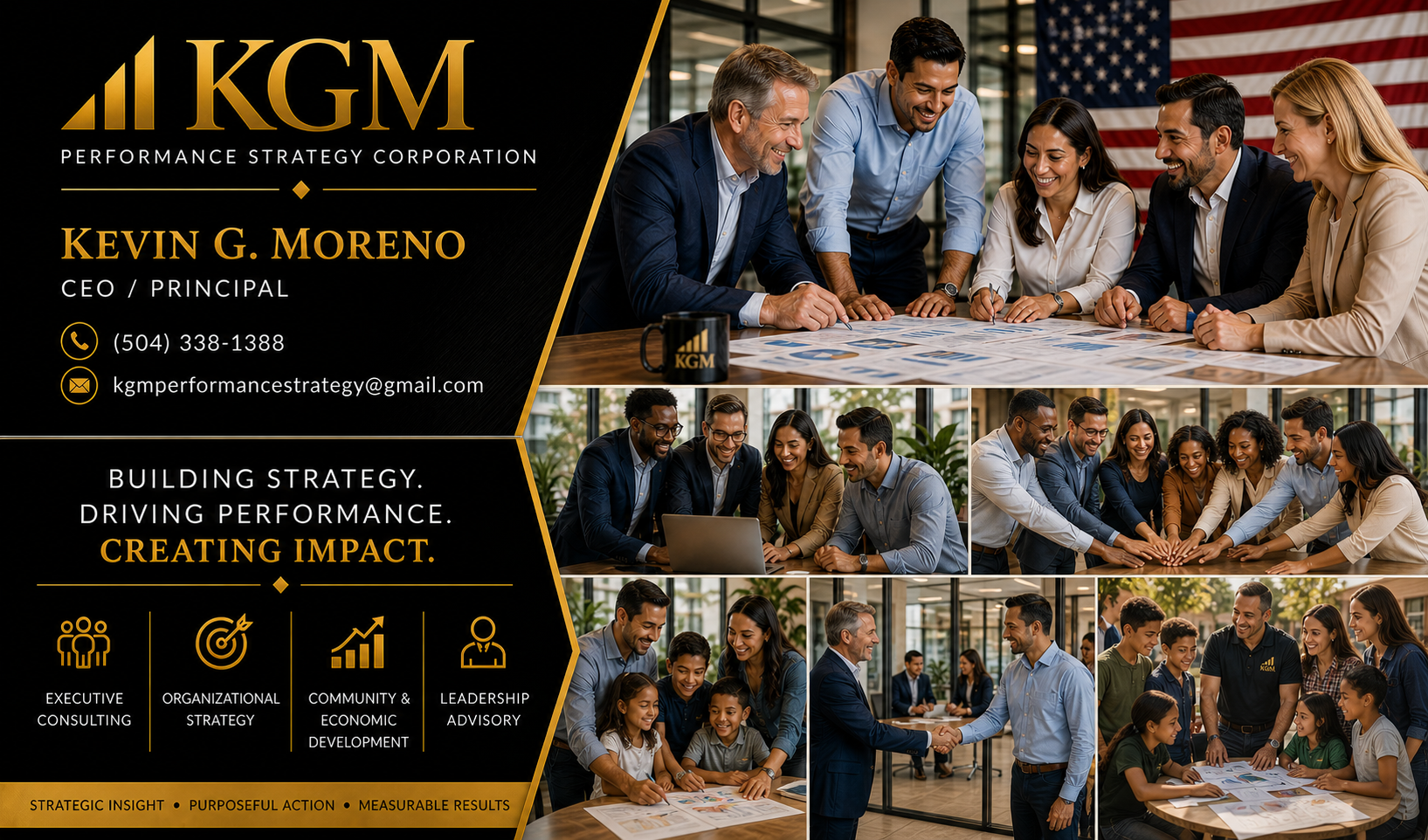 KGM Performance Strategy business card